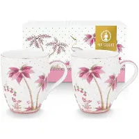 Pip studio Tasse Jolie Dots Gold Pink 350ml (Set von 2)