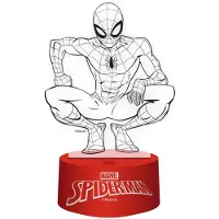 Lobbes 3D Lampe Spider-Man mit Fernbedienung RGB LED Nachtlicht