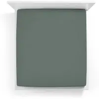Bella Donna Bella-Donna Jersey Spannbettlaken 70x190 - 80x220 cm | vintage-grün - grün