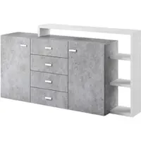 Petits-meubles SIDEBOARD Ilyes Weiß und Beton
