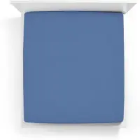 Bella Donna Topper Spannbetttuch La Piccola 200x210 - 200x220 cm | meeresblau - blau