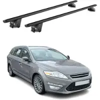 Omac Dachträger Grundtäger für Ford Mondeo Kombi 2014-2022 100kg Alu Schwarz 2x ABE