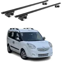 Aurilis Dachträger Grundtäger für Opel Combo D 2011-2018 5 tür 90kg Alu Schwarz 2x ABE