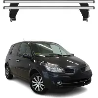 Menabo Dachträger für Renault Scenic mk3 2009-2013 Pre-FL 50kg Alu Silber 2x