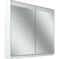 Schneider FILO HCL Spiegelschrank, Unterputz, Lichtband oben, 895x147x759mm, 2 Türen, 2 Steckdosen