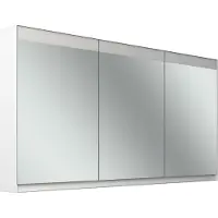 Schneider FILO HCL Spiegelschrank, Unterputz, Lichtband oben, 1495x147x759mm, 3 Türen, 2 Steckdosen