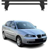 Menabo Dachträger Grundtäger für Seat Cordoba 2002-2009 ABE Aluminium Schwarz 2x