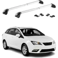 Aurilis Dachträger Relingträger für Seat Ibiza Wagon 6J-6P 2010-2017 Alu Silber 2x ABE