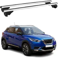 Omtec Dachträger Grundtäger für Nissan Kicks 2016-2025 75kg Aluminium Silber 2 tlg