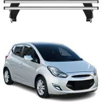 Menabo Dachträger Grundtäger für Hyundai ix20 2010-2015 50kg Alu Silber 2 tlg