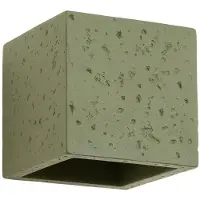 Sollux Wandleuchte QUAD beton olivgrün 1xG9 8W Beton 10x12x10cm