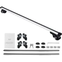 Merkloos Universal-Dachträger, 135 cm Aluminium, 90 kg Tragkraft, verstellbar, mit Schlössern, für SUVs, Limousinen, Vans