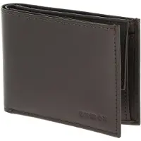 OXMOX Leder Geldbörse Leather RFID Protect Pocketbörse Pure 2.0 Embossed Brown dunkelbraun