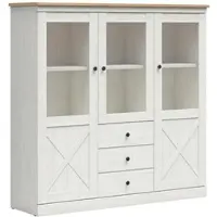 Petits-meubles GESCHIRRSCHRANK Victoria Weiß und Holz