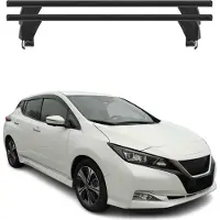 Menabo Dachträger Grundtäger für Nissan Leaf 2018-2025 ABE Aluminium Schwarz 2x