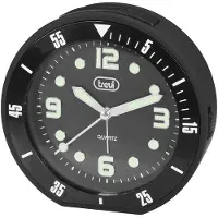 Trevi SL 3091 R, Quarzwecker, Rund, Schwarz, Analog, Gelb, Akku