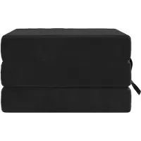vidaXL Klappsofa Bett 75 x 63 x 45 cm Schwarz