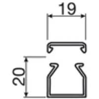Hager LF2002007035, 2 m, Polyvinylchlorid (PVC), Grau