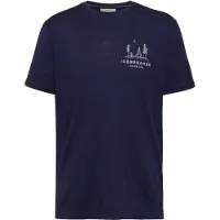 Icebreaker - Leichtes, technisches T-shirt für Wanderungen aus Merinowolle &ndash; Herren &ndash; M Merino 150 Tech Lite SS Tee Peaceful Pass Midnight
