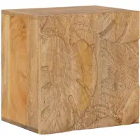 vidaXL Handgefertigter Nachttisch Teakbraun 40x30x40 cm 42020118