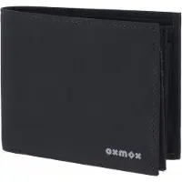 OXMOX Geldbörse New Cryptan RFID Protect Querscheinbörse Pure 2.0 Print Grey Black schwarz