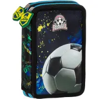Derform Federmäppchen mit zwei Fächern und Zubehör Ball 20