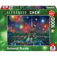 Schmidt puzzle Feuerwerk am Eiffelturm - 1000 Teile - 12+