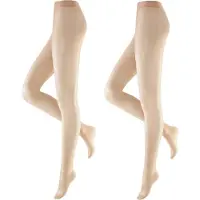 Hudson Feinstrumpfhose "SIMPLY 20", Damen, Gr. M, teint, Obermaterial: 84% Polyamid, 16% Elasthan, elastisch, Strumpfhosen Feinstrumpfhose, transparente verstärkte Spitze, Komfortbund