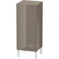 Duravit Halbhochschrank L-Cube indiv., Tür li, flannel grey Hochglanz