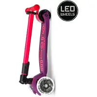 Micro mobility Kinderroller Maxi klappbar LED lila pink neon