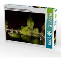 CALVENDO Die Trauerweide zwischen Henkersteg und Maxbrücke 1000 Teile Puzzle quer 640x480mm, Bininda Andreas; 7434845