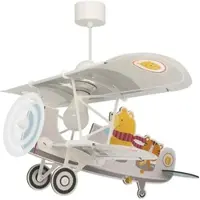 DALBER Kinderzimmer Deckenlampe Flugzeug Kleiner Teddy