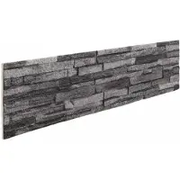 Syfax Wandpaneele 10 pcs Anthrazit 100 x 25 cm EPS-Schaum