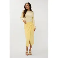 Esqualo Skirt Long City Yellow Größe: 40 | Midiröcke Outlet | Damen | Gelb