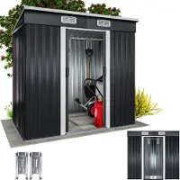 Gardebruk Gartenhaus Anthrazit Metall 196 x 122 x180 cm