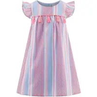 Happy girls by Eisend Kleid in Hellblau/ Pink - 128