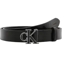 Calvin Klein Round Buckle 30mm Belt Black/antique Nickel Größe: 85 | Gürtel Outlet | Damen | Schwarz