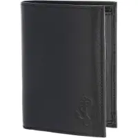 OXMOX Leder Geldbörse Leather RFID Protect Kombibörse Freedom Anchor Embossed Black schwarz