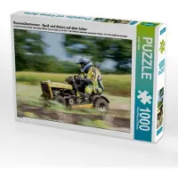 CALVENDO Rasenmäherrennen - Spaß und Action auf dem Acker 1000 Teile Puzzle quer 640x480mm, Teßen Sonja; 7429017