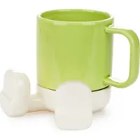Balvi Keramik Becher Mr. Sitty Grün