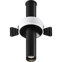 Maytoni Einbaustrahler Focus T LED incl. Schwarz aus Aluminum 7W für Küche, Schlafzimmer, Wohnzimmer, Esszimmer, Lobby