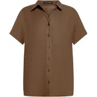 Betty Barclay Schlupfbluse "Schlupfbluse mit Kragen", Damen, Gr. 46, braun, Obermaterial: 100% Baumwolle CO., Blusen Schlupfbluse