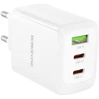 Powerstar Ladestecker 220V/4A - BN32 GaN - USB-A / 2x USB-C 65W weiss