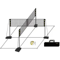 Lynx Sport Complete 4 Persons Volleyball-set Silber Silber One Size