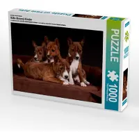 CALVENDO Puzzle Ein Motiv aus dem Kalender Süße Basenji-Kinder 1000 Teile Puzzle quer | 1000 Teile Lege-Größe 64x48cm Foto-Puzzle für glückliche Stunden