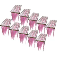 VHBW 10x Taschenfilter für Klima- und Lüftungsanlagen - Filter F7, 28,7 x 59,2 x 60 cm Rosa