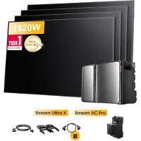 EcoFlow Powerness Balkonkraftwerk mit Speicher, STREAM Ultra X 3,84 kWh Speicher mit STREAM AC Pro und 4x 480W Solarmodule & Smart Meter (0% MwSt)
