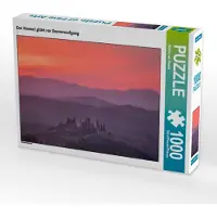 CALVENDO Puzzle Der Himmel glüht vor Sonnenaufgang 1000 Teile Puzzle quer | 1000 Teile Lege-Größe 64x48cm Foto-Puzzle für glückliche Stunden