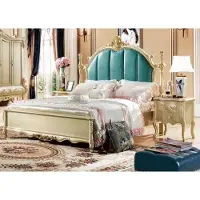 AEA s Komfortbett aus Massivholz Kunstleder Beige Bett 180x200 cm