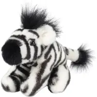 Beppe Plüschtier Zebra aus der Zoo Serie, 13 cm groß, mit glänzenden Augen